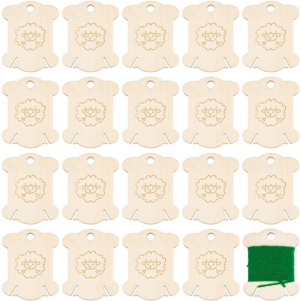 Embroidery Craft - 20 pezzi di tavole in legno