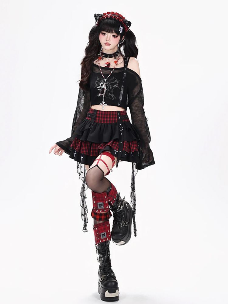 Set 3 Pezzi Y2K Punk Gothic Ka - Elastic Lace Trim recensione e prezzo