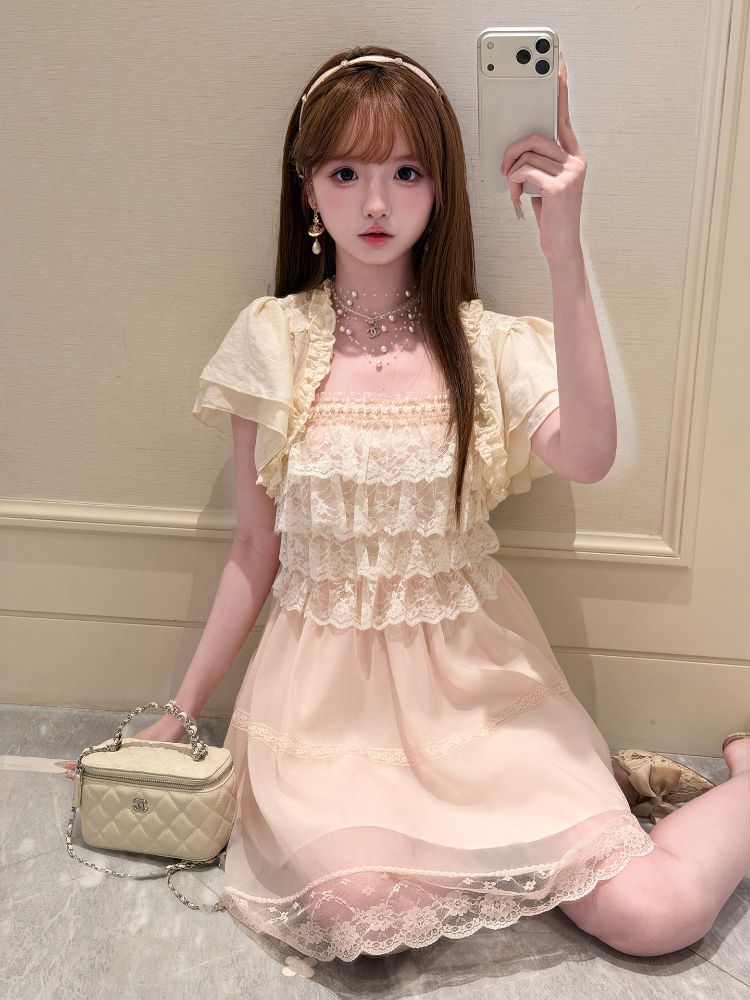 Set di Abiti Vintage Giappones - Elastic Lace Trim recensione e prezzo