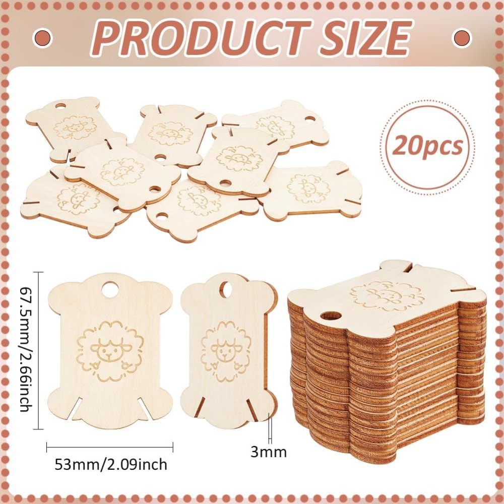 20 pezzi di tavole in legno pe - Embroidery Craft recensione e prezzo