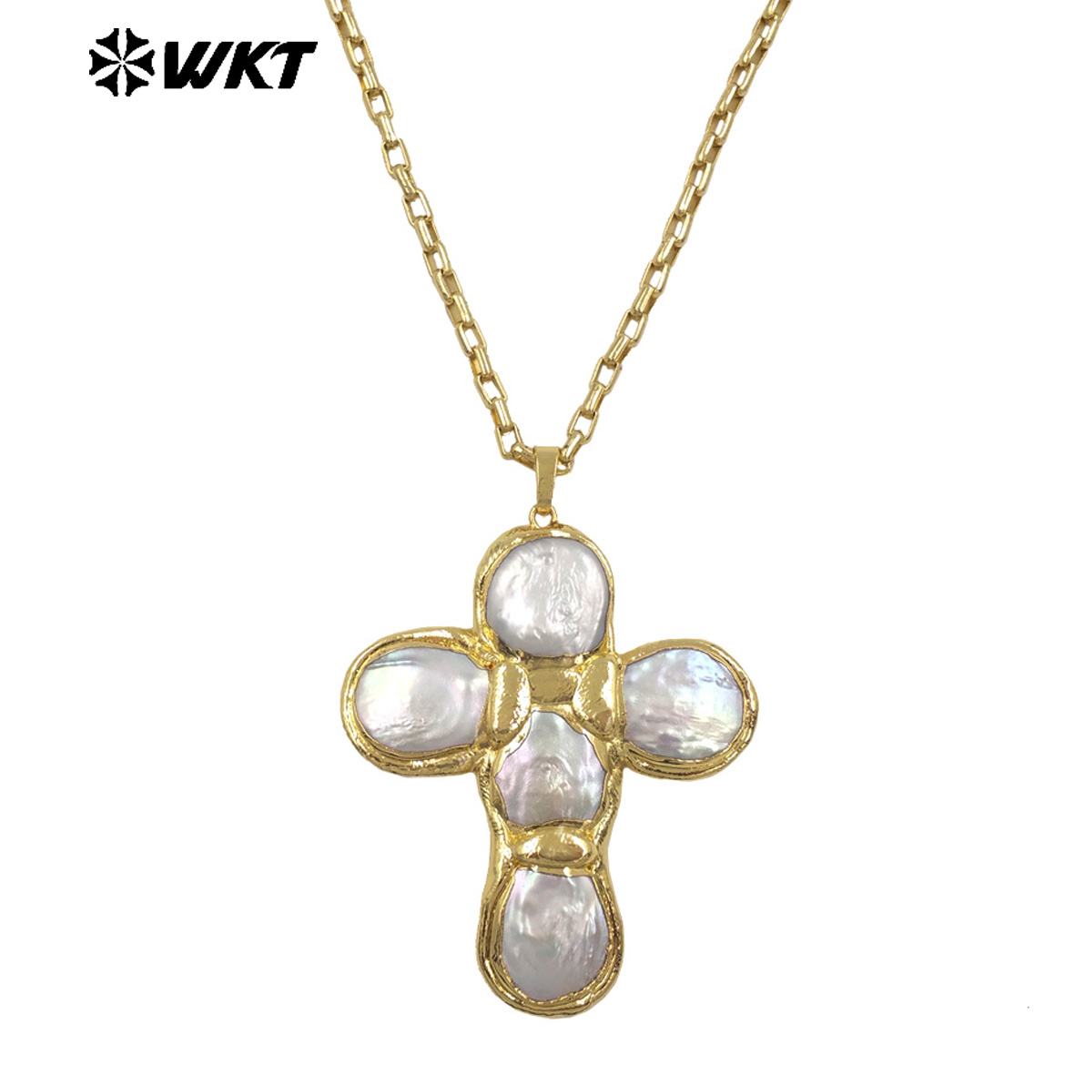 WT-JN349 Collana a croce con p - Pearl Trim Chain recensione e prezzo