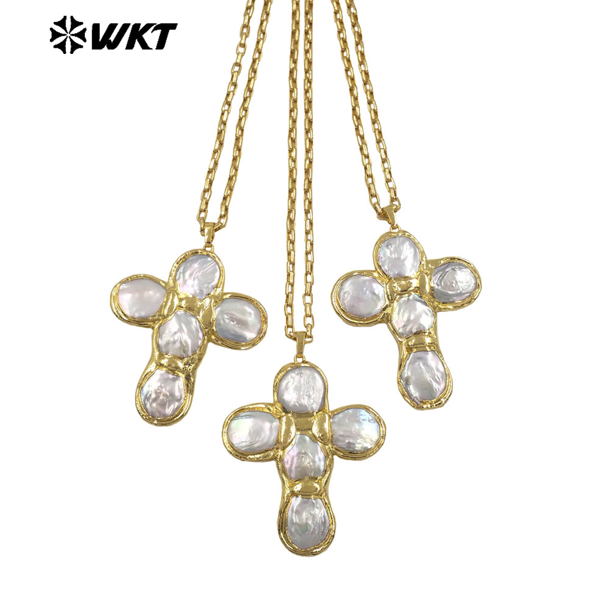 WT-JN349 Collana a croce con p - Pearl Trim Chain recensione e prezzo